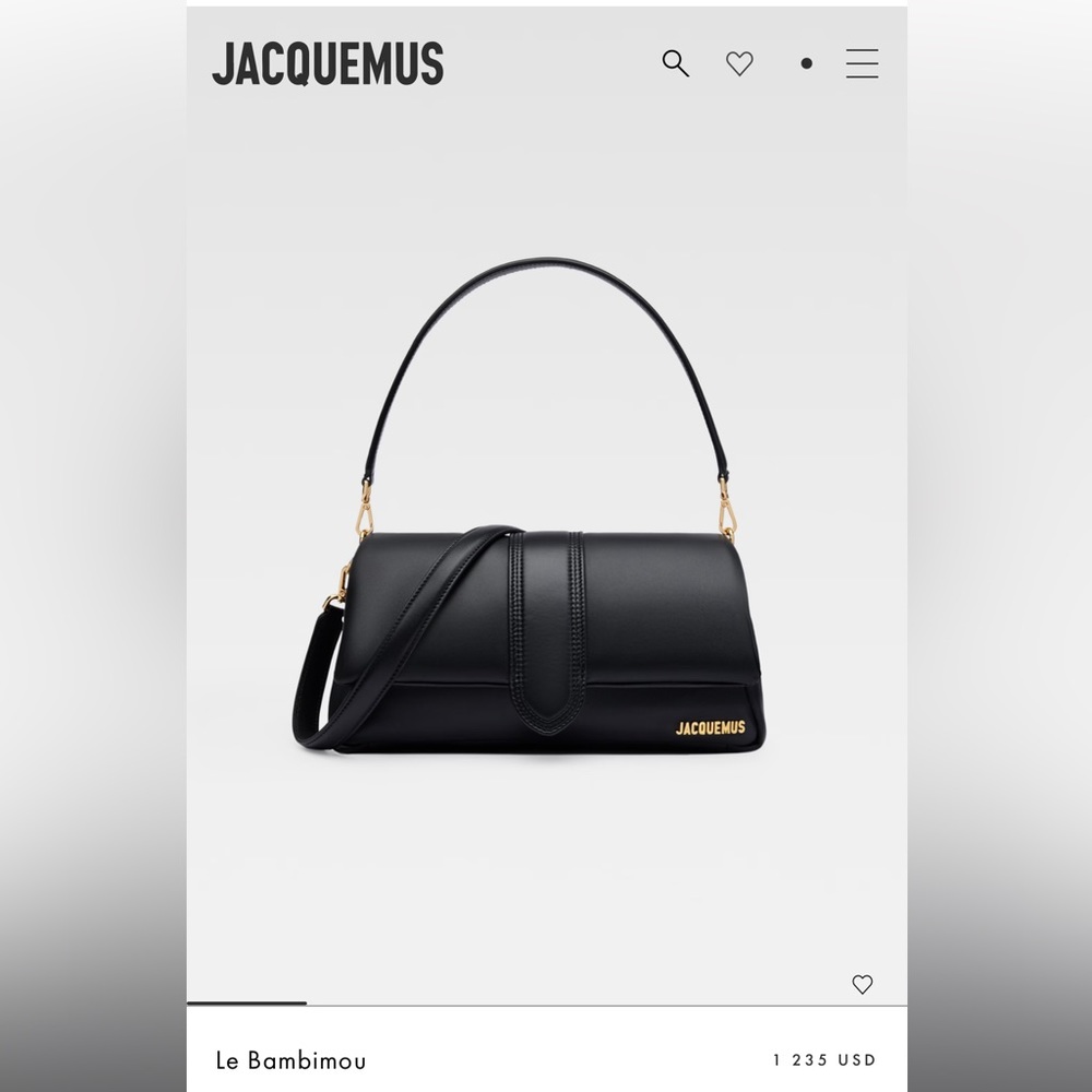 Jacquemus Le Bambimou Black. Authentic. Great condition.